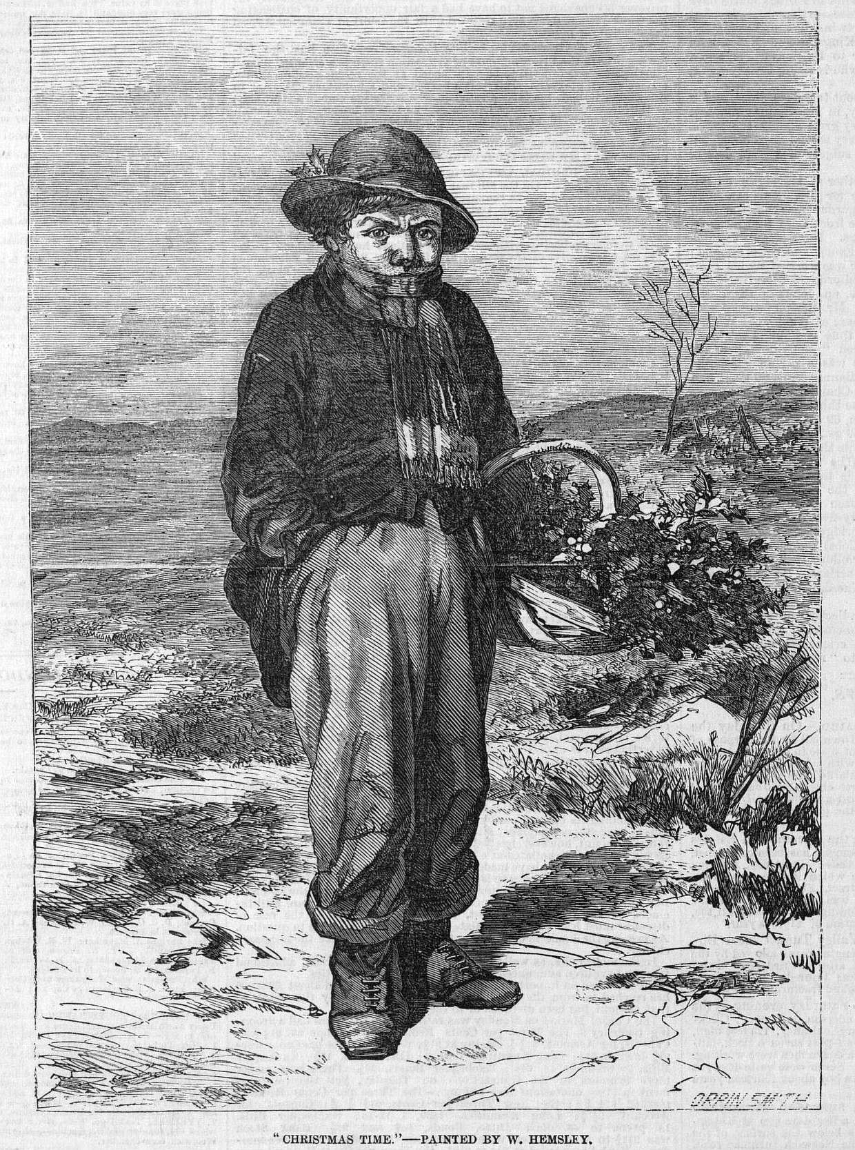 1857 xmas time boy